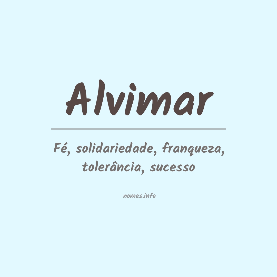 Significado do nome Alvimar