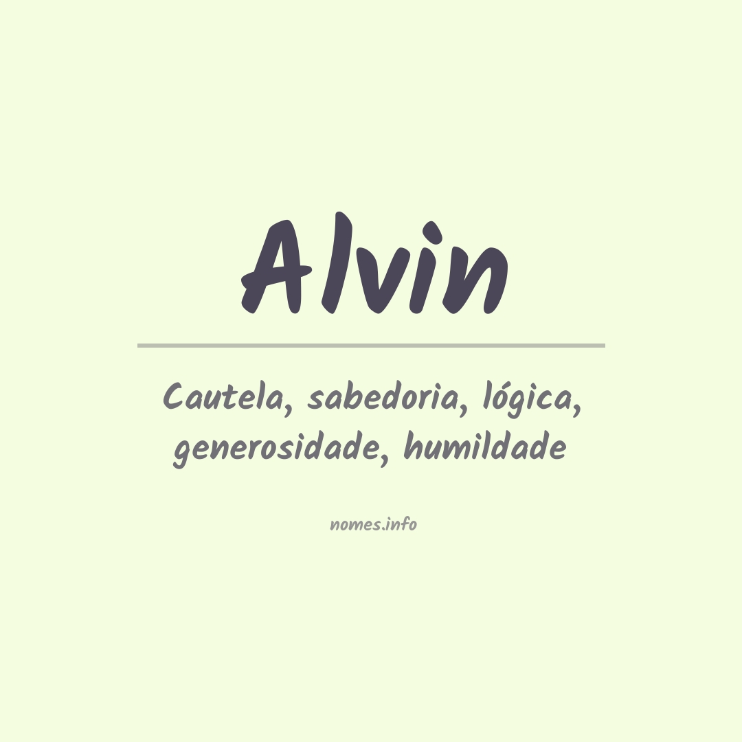 Significado do nome Alvin