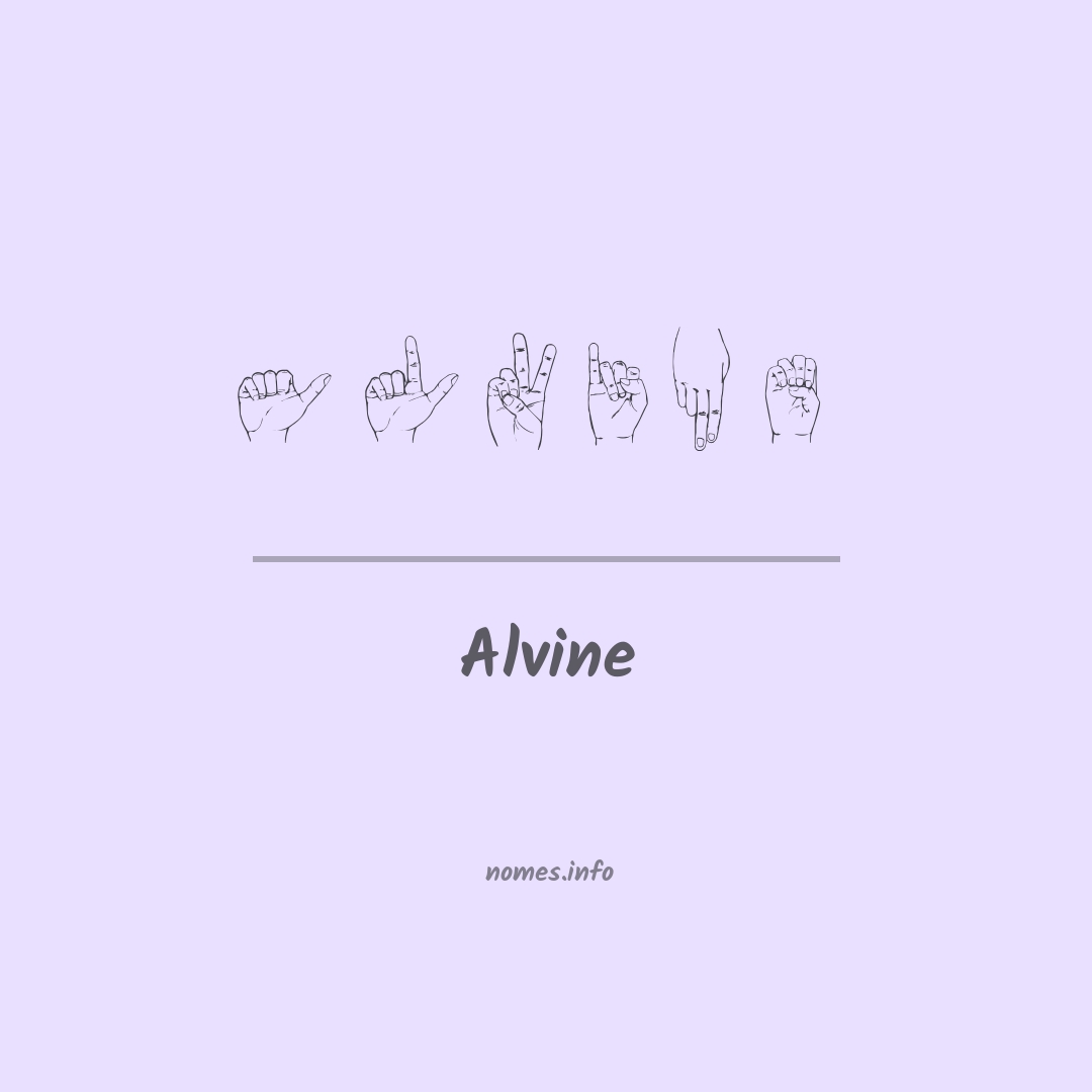 Alvine em Libras