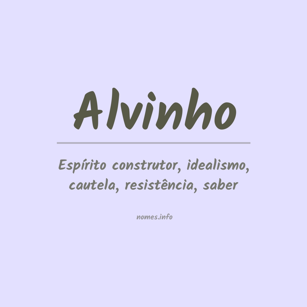 Significado do nome Alvinho