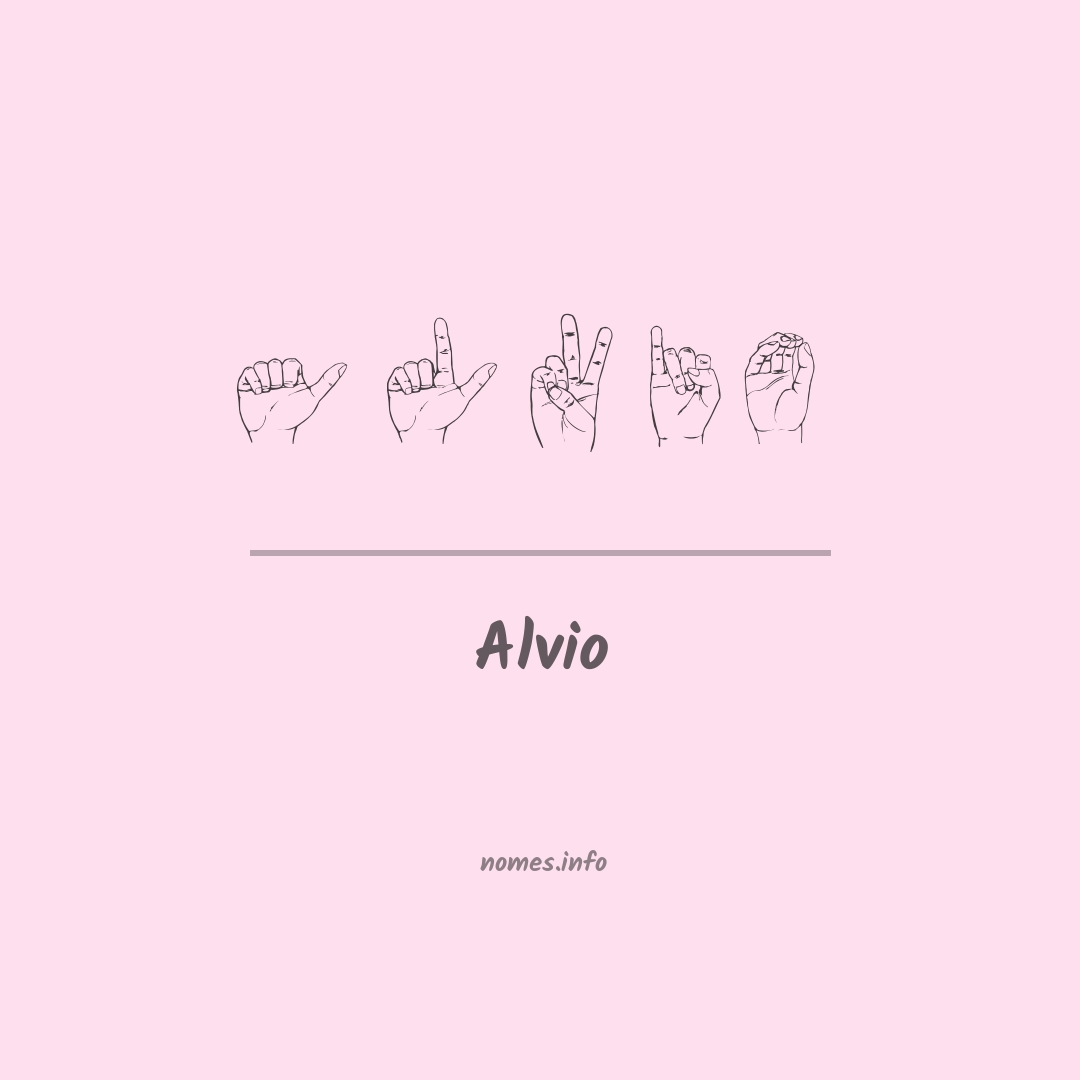 Alvio em Libras