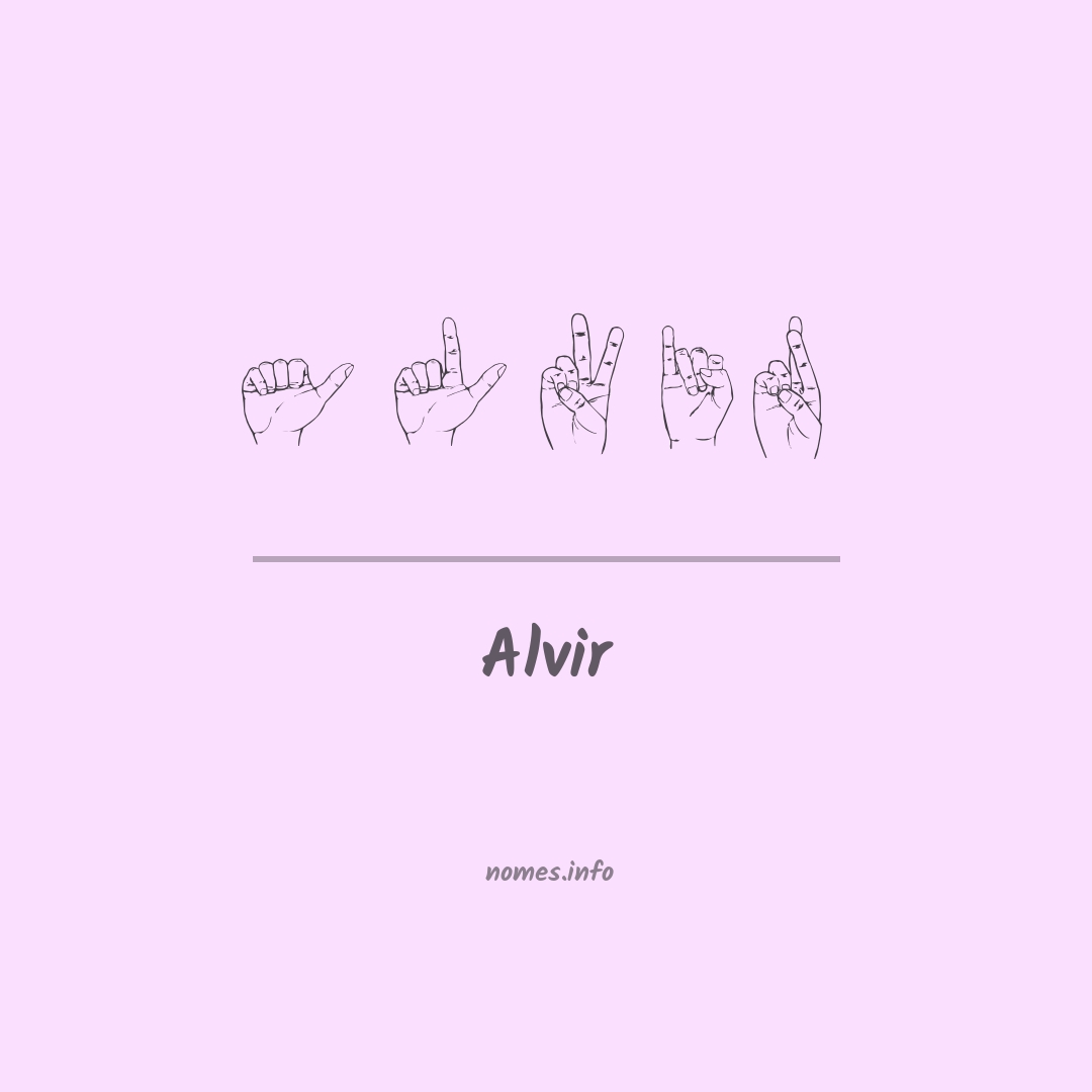 Alvir em Libras