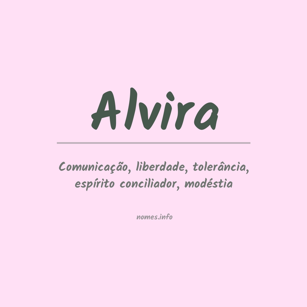 Significado do nome Alvira