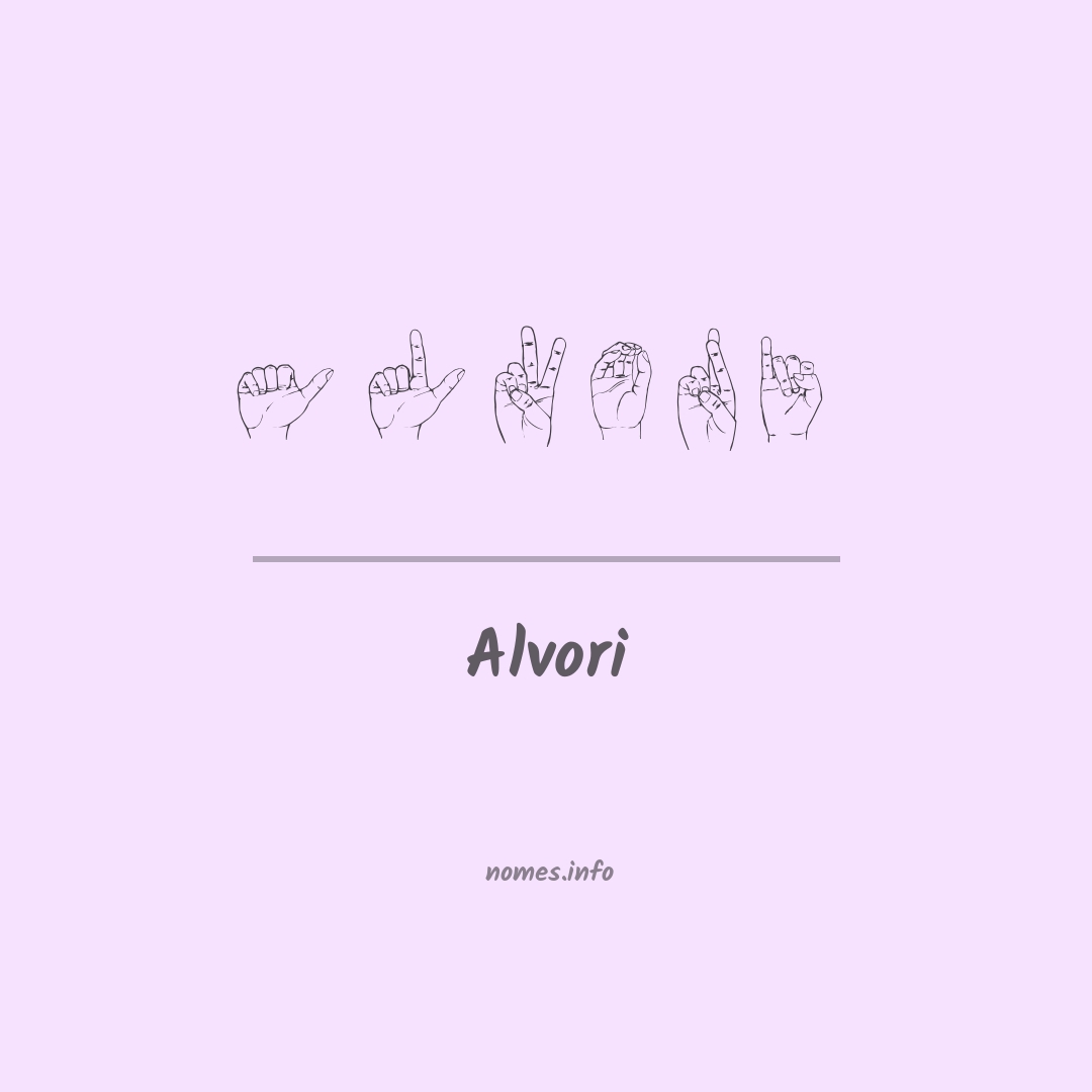 Alvori em Libras
