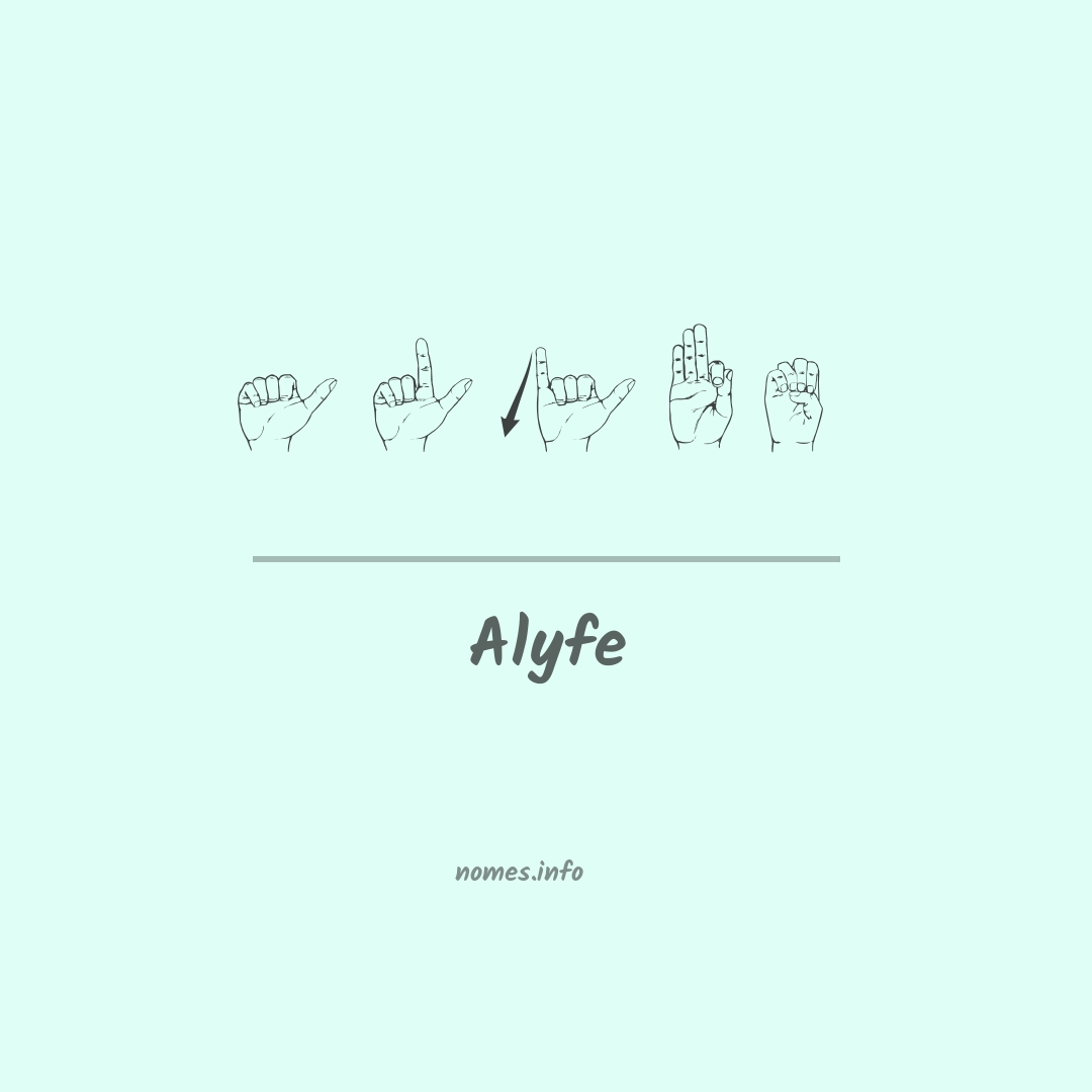 Alyfe em Libras