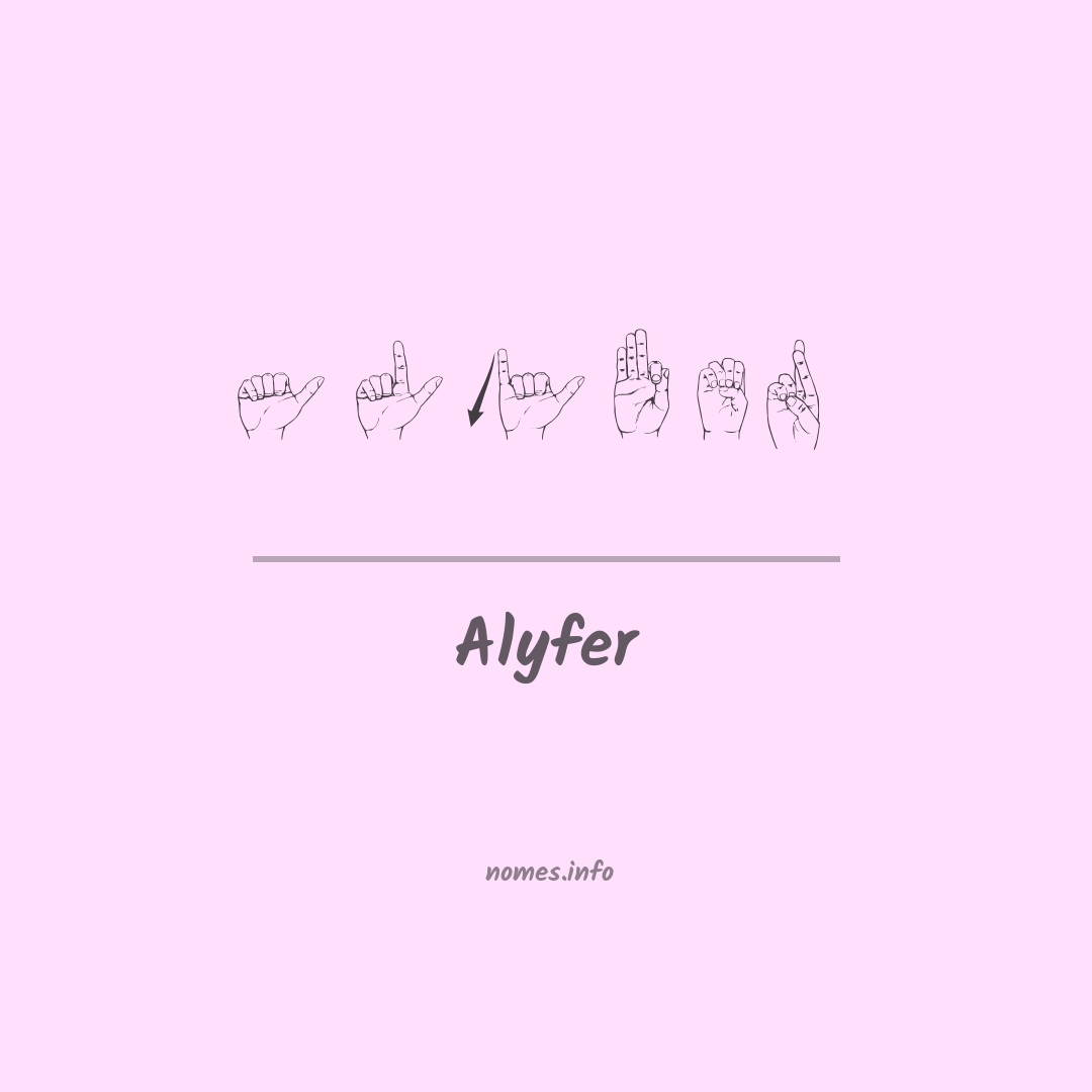 Alyfer em Libras