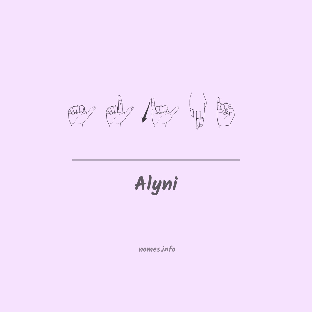 Alyni em Libras