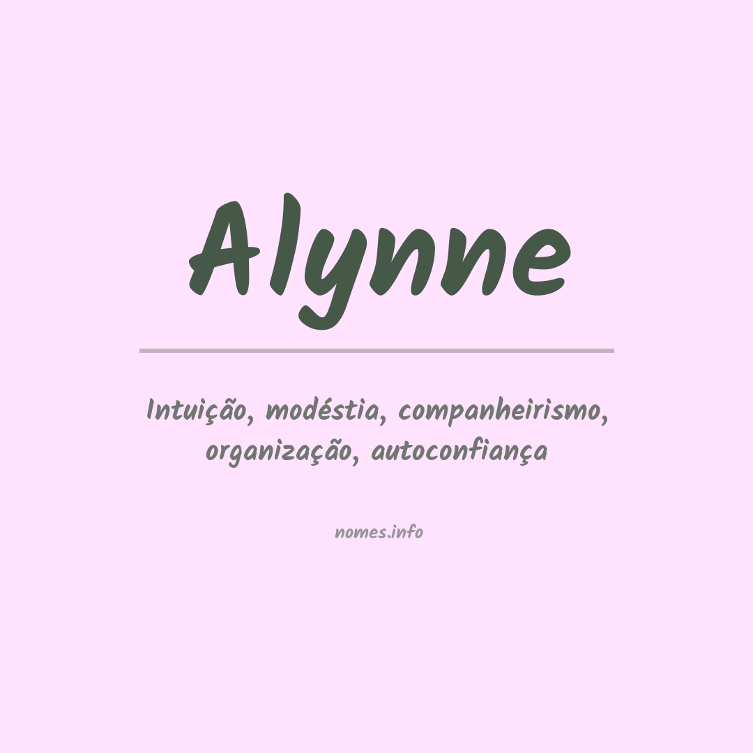 Significado do nome Alynne