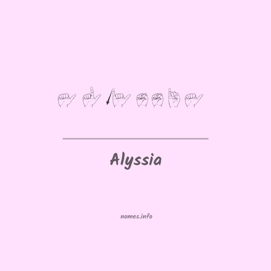 Alyssia em Libras