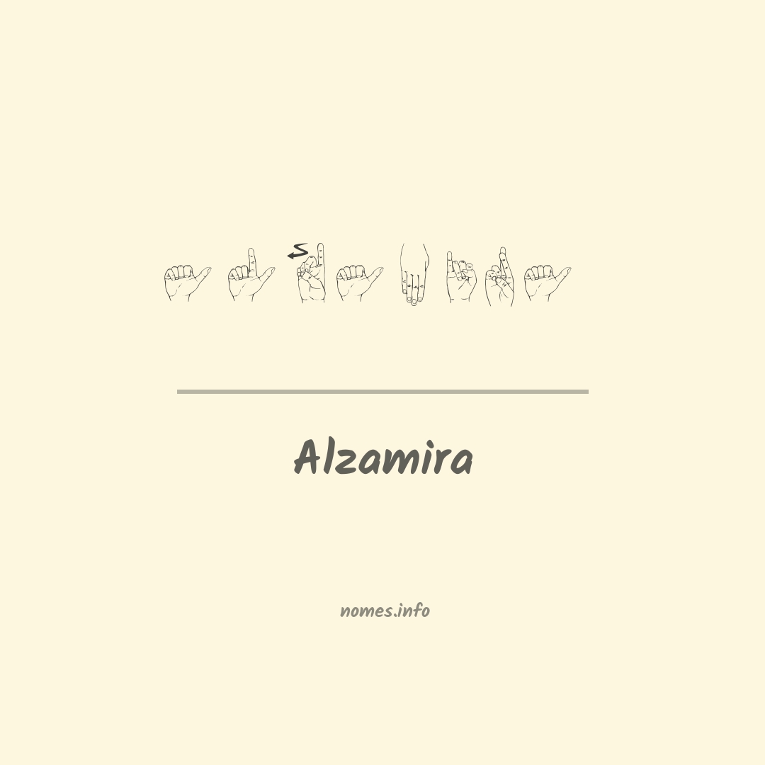 Alzamira em Libras