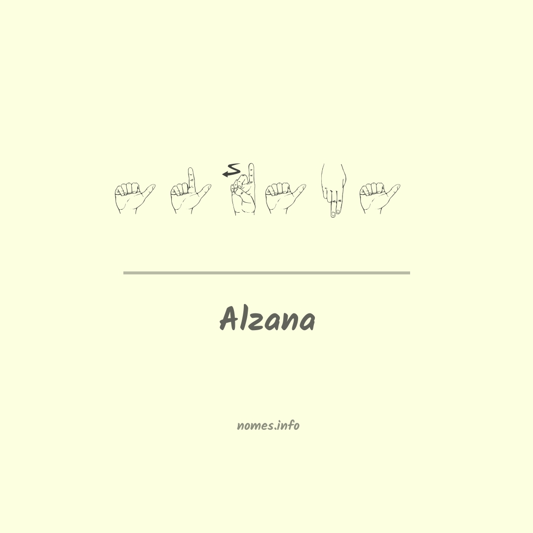 Alzana em Libras