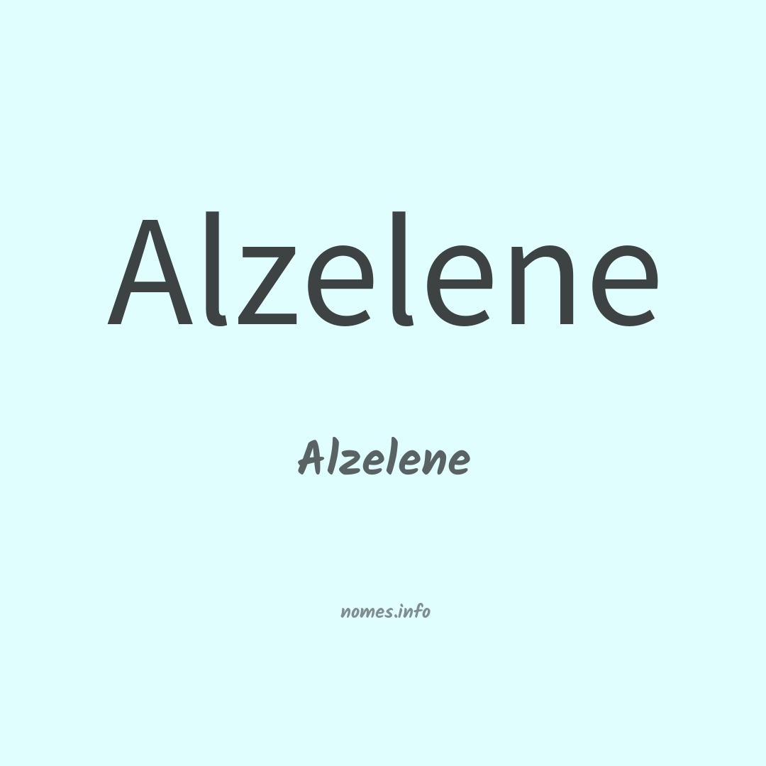 Alzelene em chinês