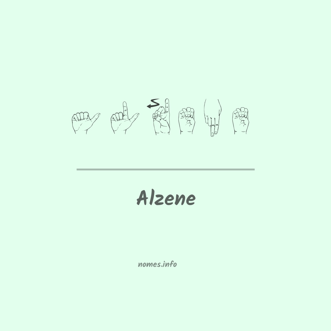 Alzene em Libras