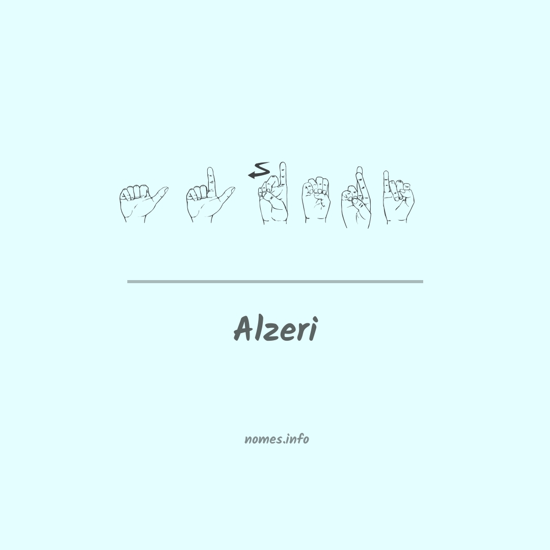 Alzeri em Libras