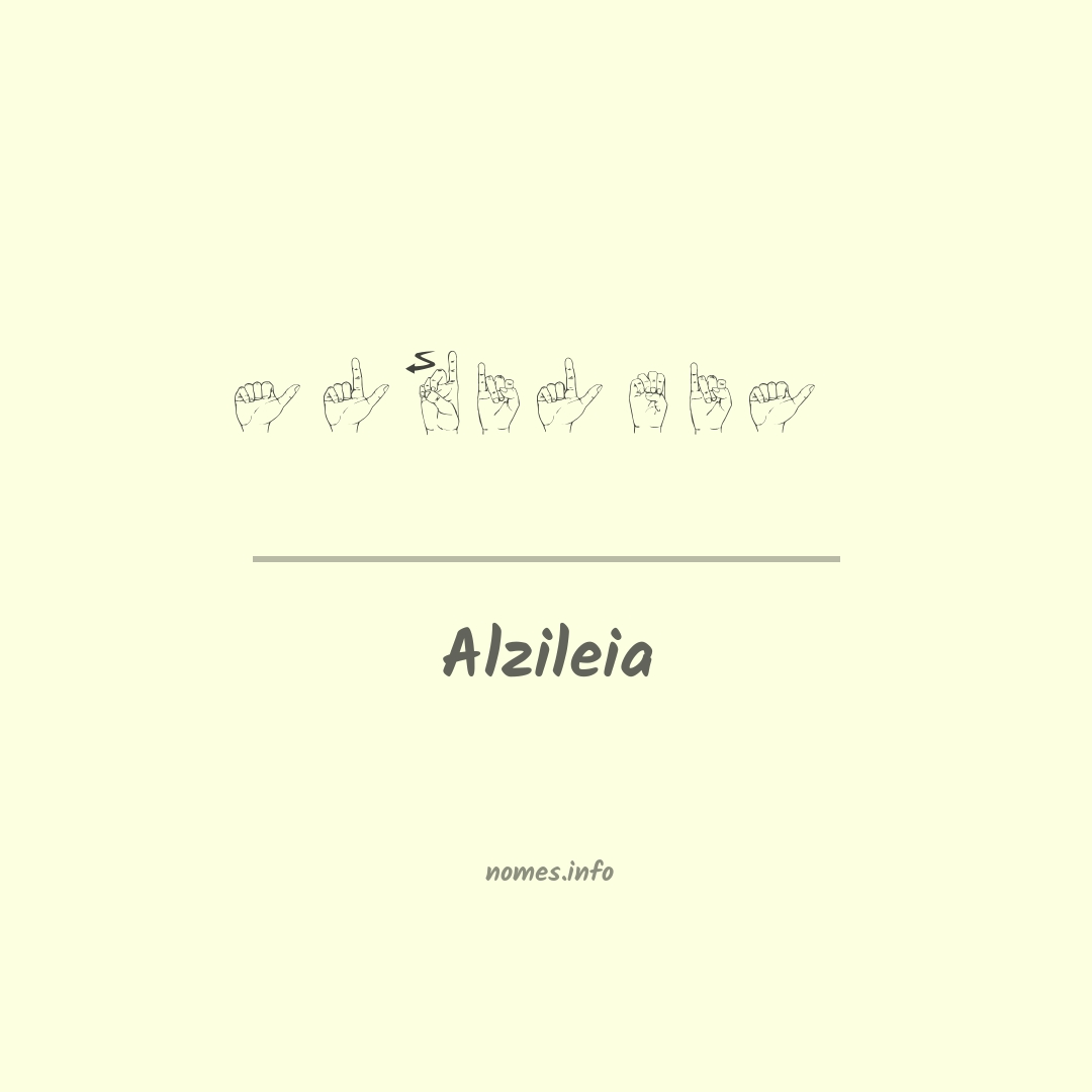 Alzileia em Libras