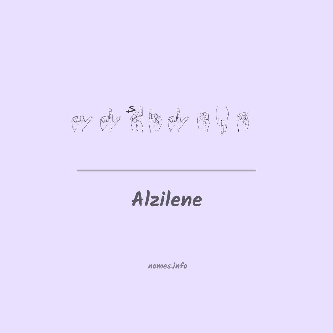 Alzilene em Libras