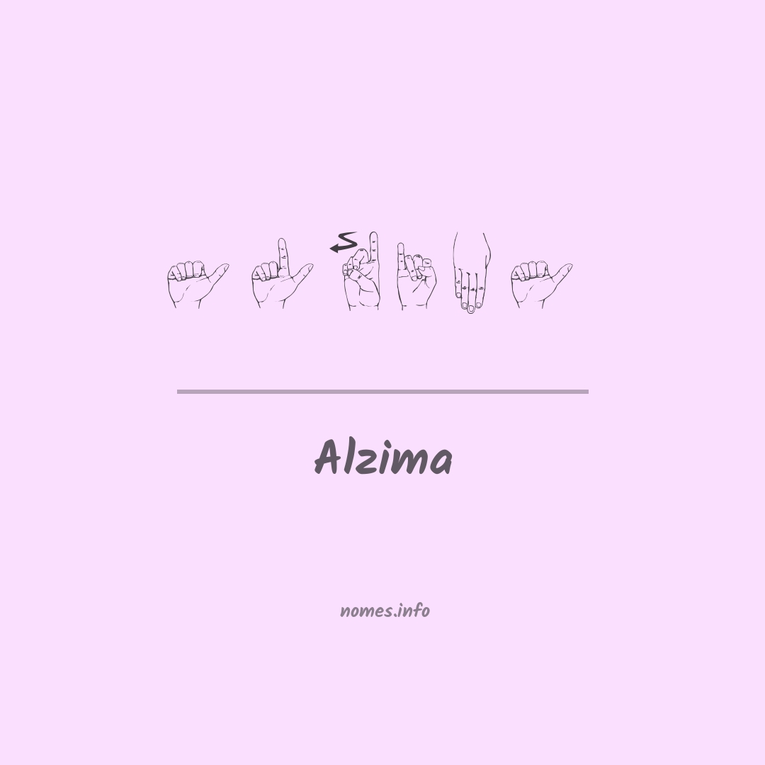 Alzima em Libras