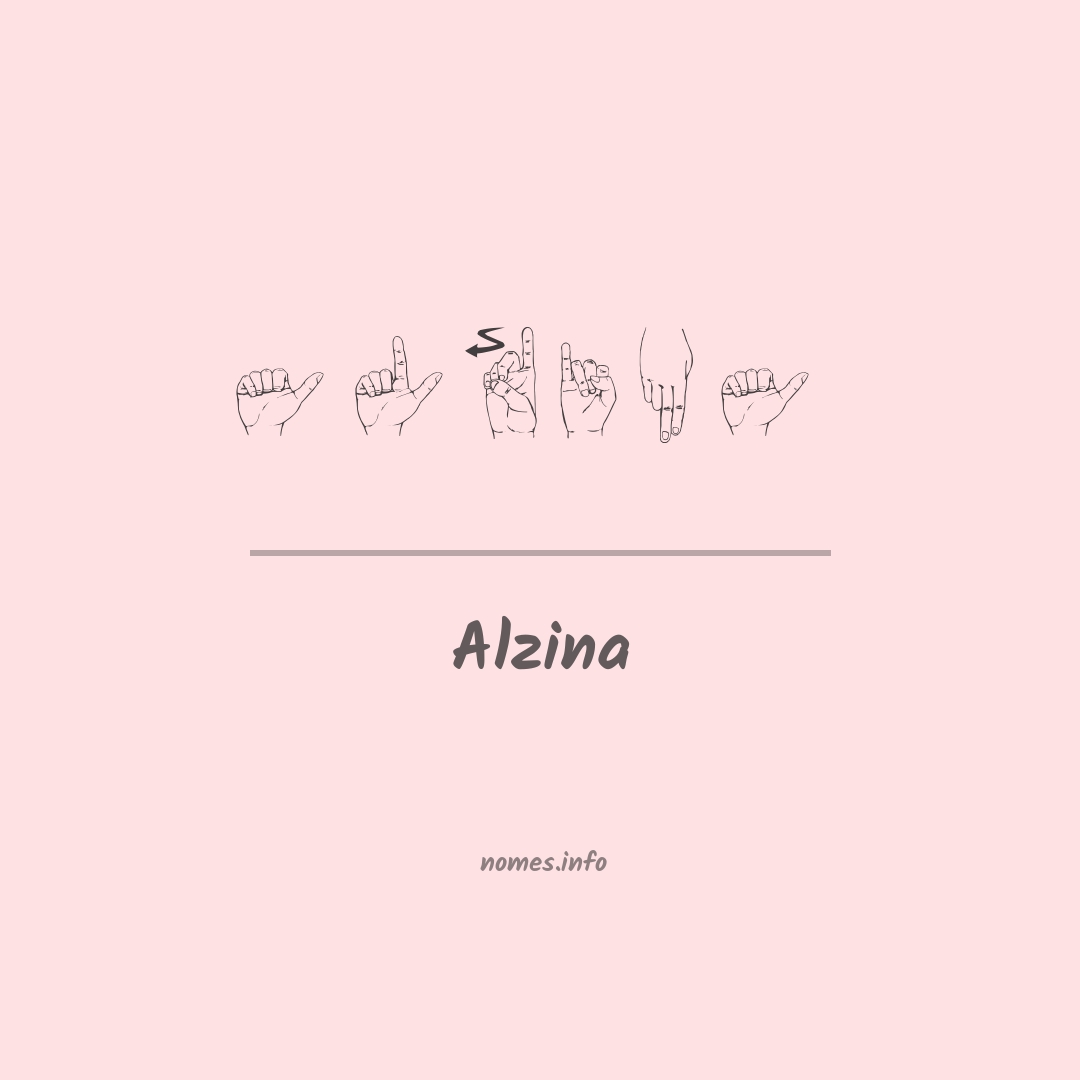 Alzina em Libras