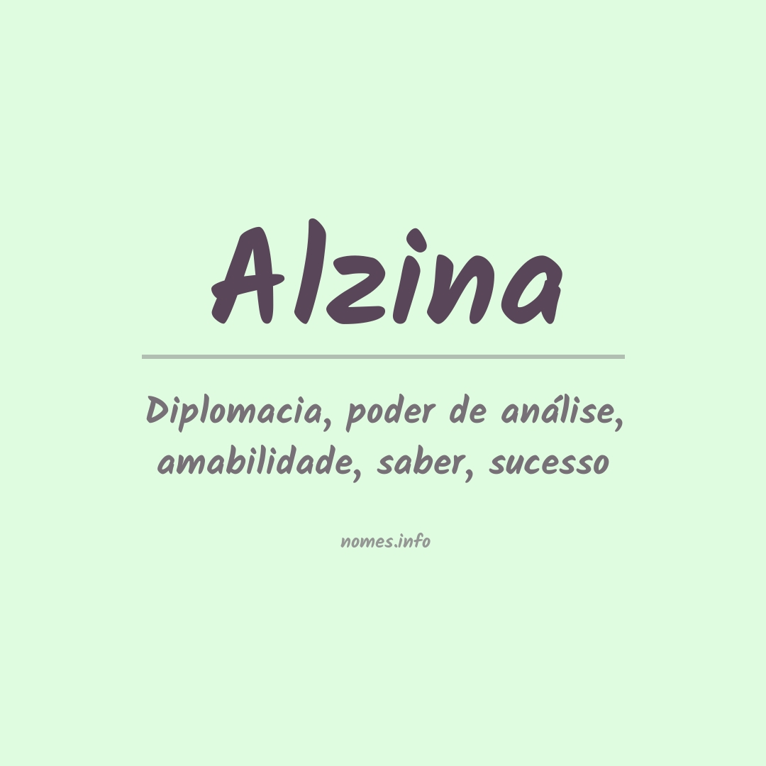 Significado do nome Alzina
