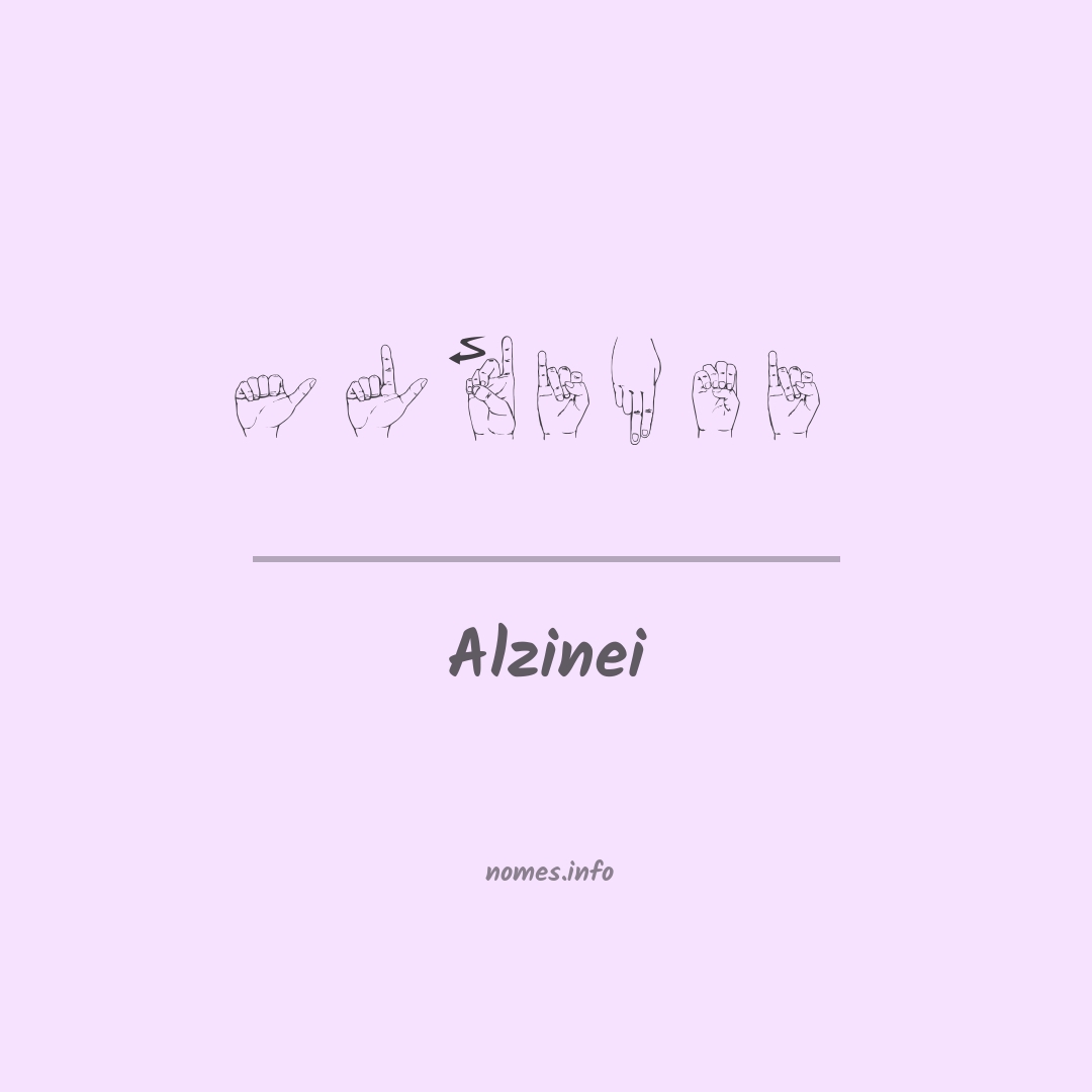 Alzinei em Libras