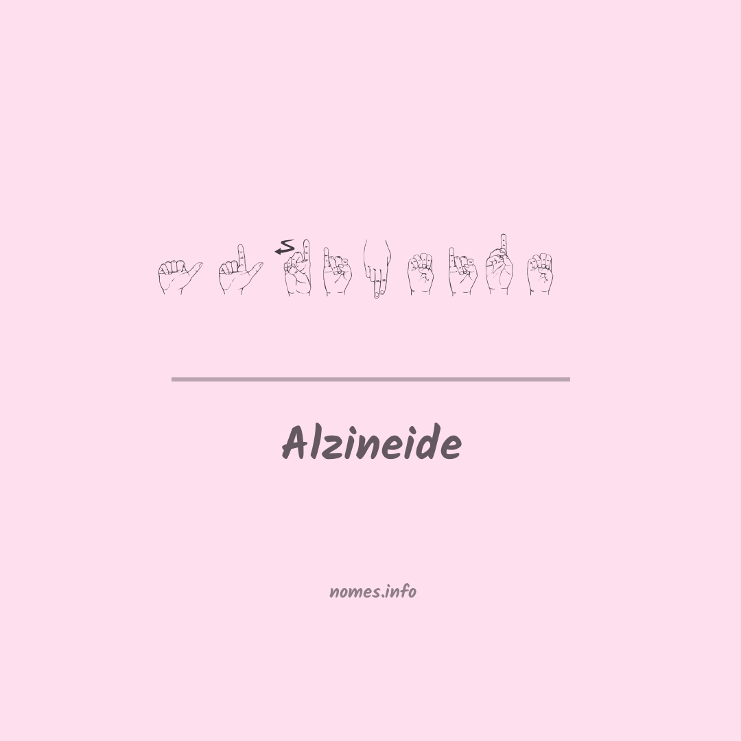 Alzineide em Libras