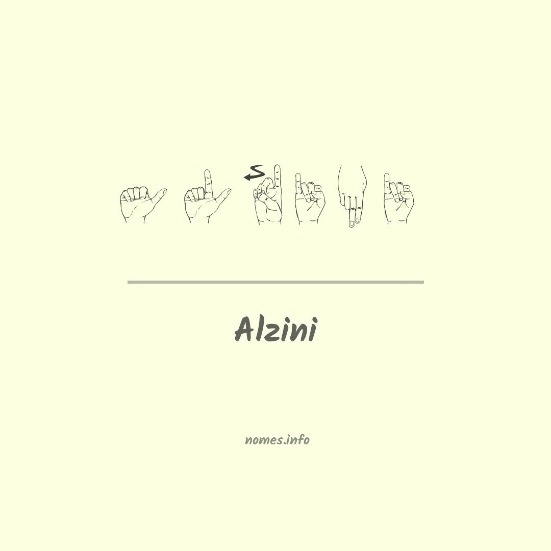 Alzini em Libras