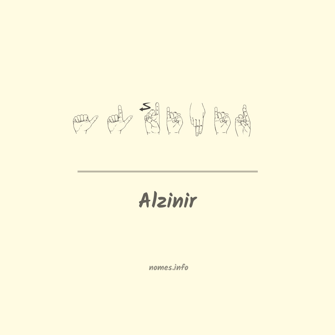 Alzinir em Libras