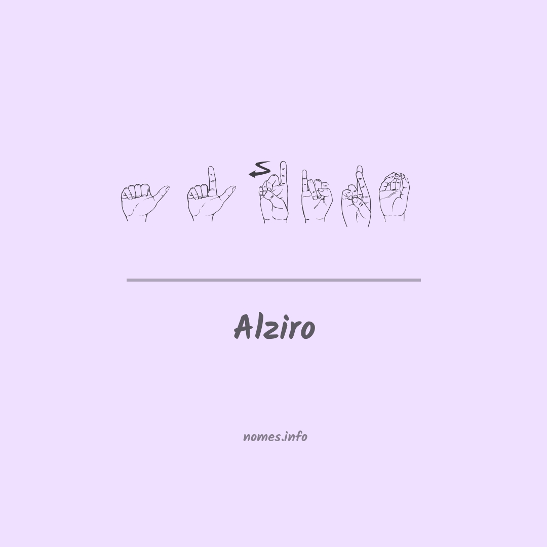 Alziro em Libras