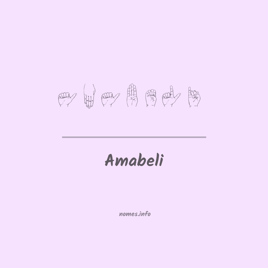 Amabeli em Libras