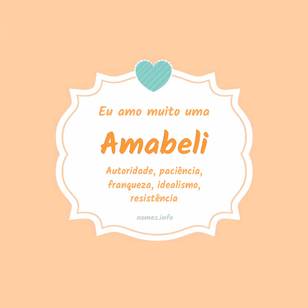 Eu amo muito Amabeli