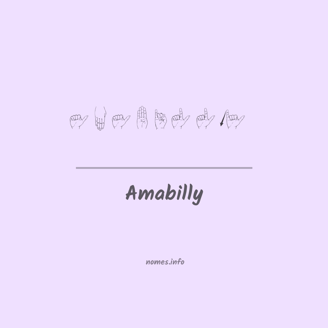 Amabilly em Libras