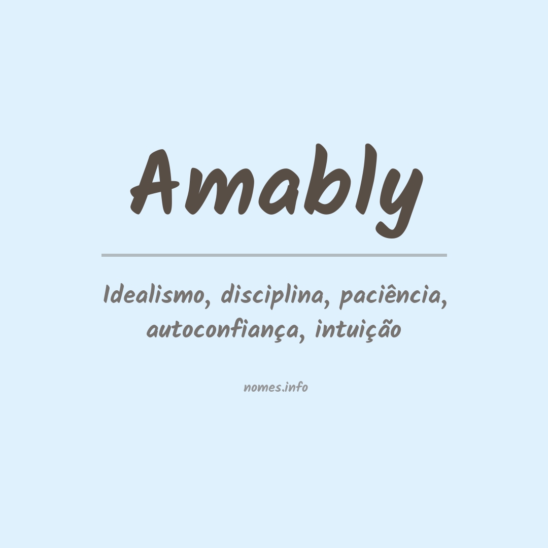 Significado do nome Amably