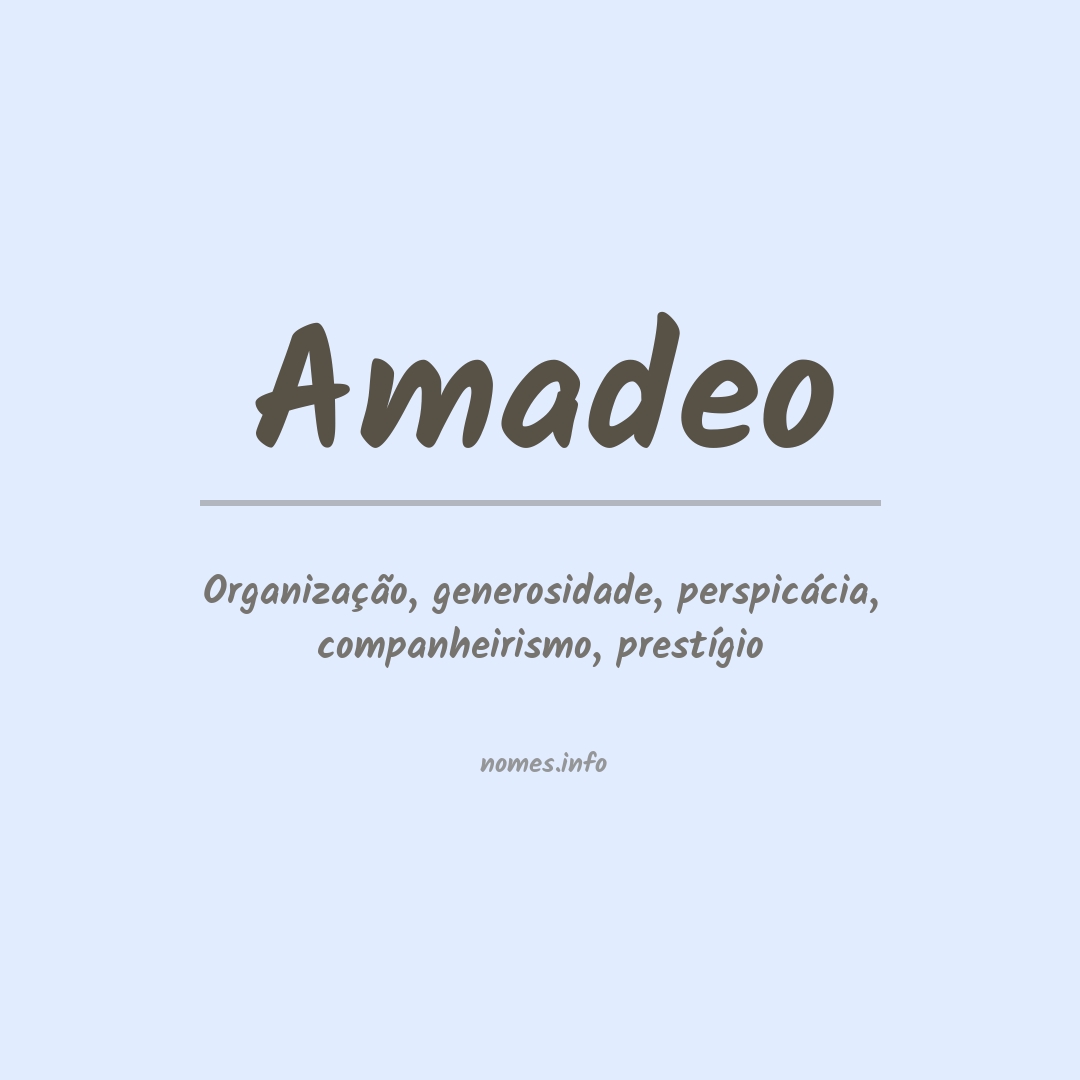 Significado do nome Amadeo