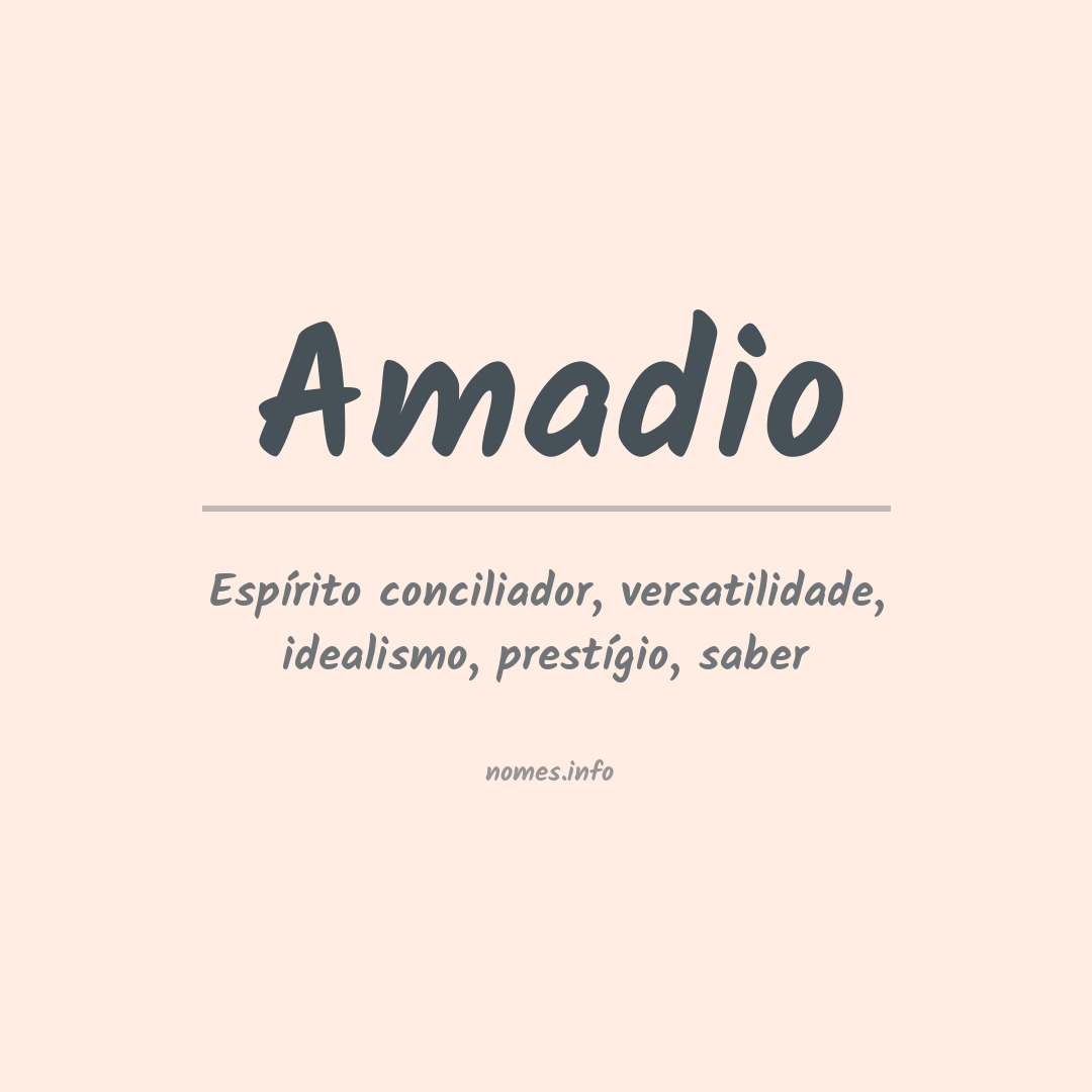 Significado do nome Amadio