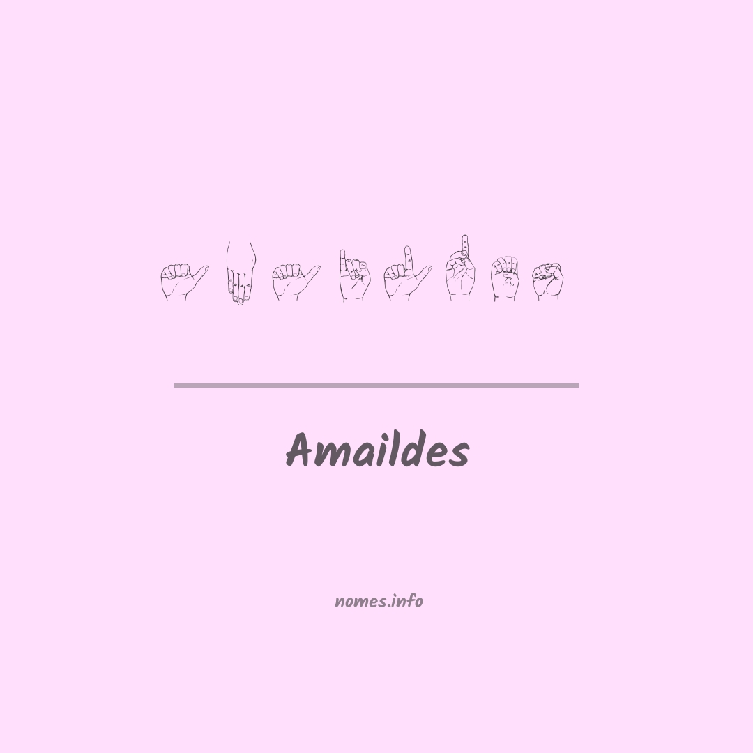 Amaildes em Libras