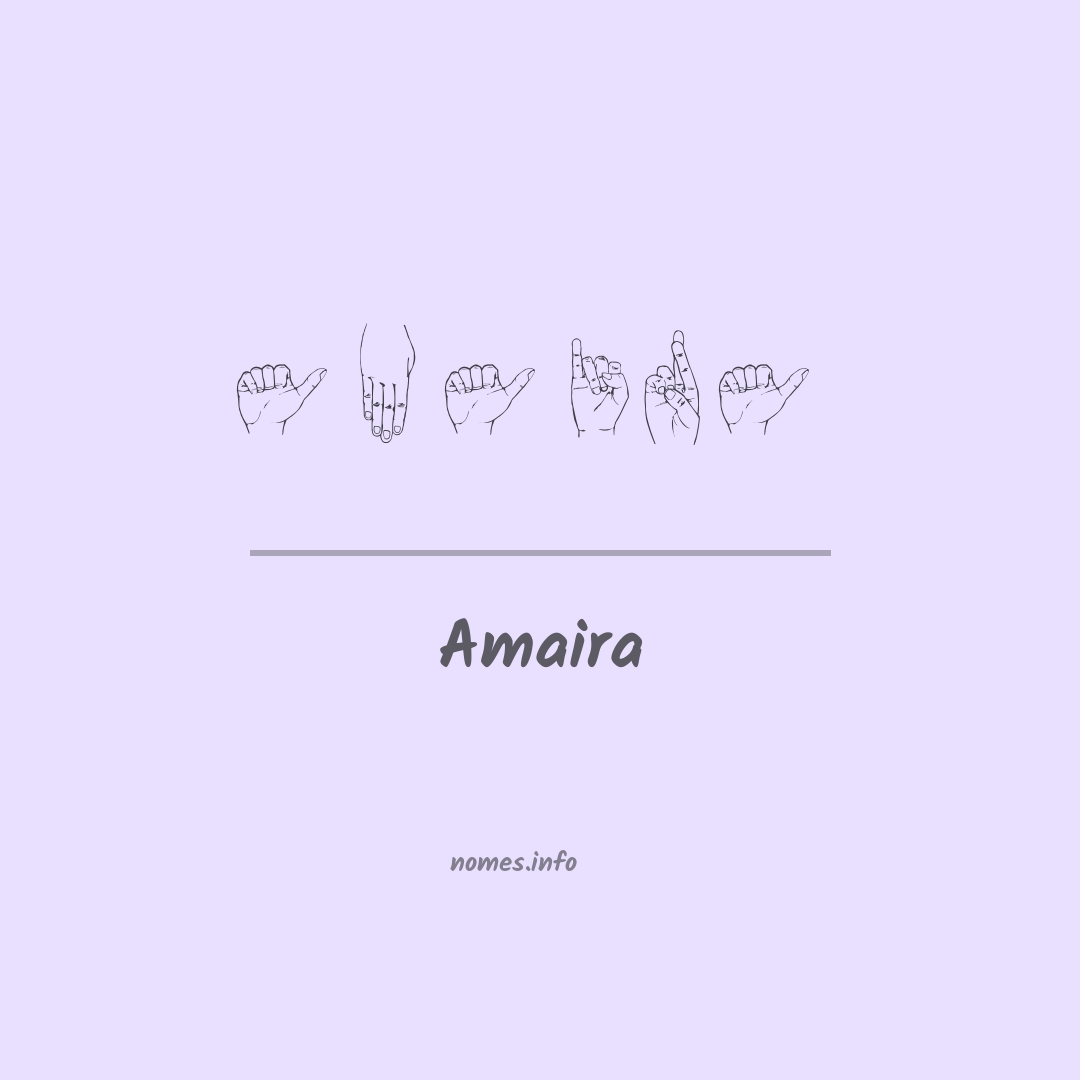 Amaira em Libras