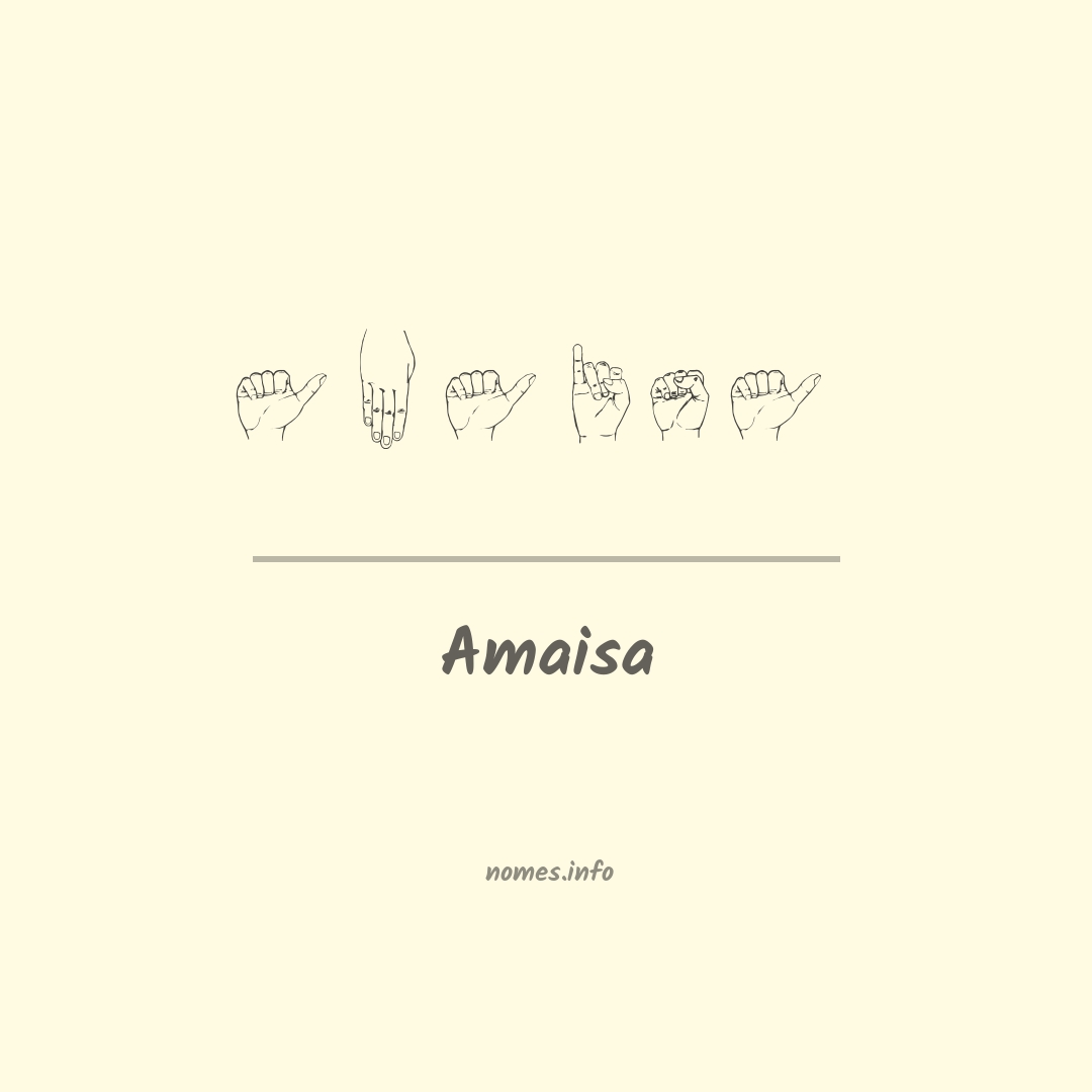 Amaisa em Libras