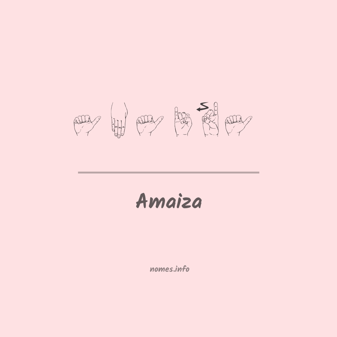 Amaiza em Libras