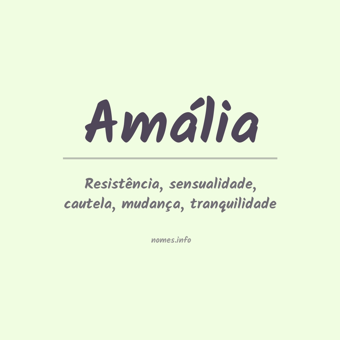 Significado do nome Amália
