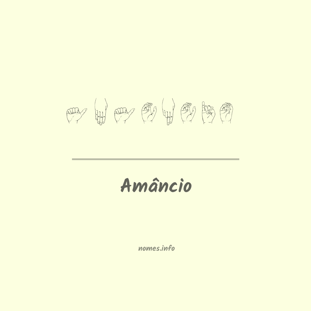 Amâncio em Libras