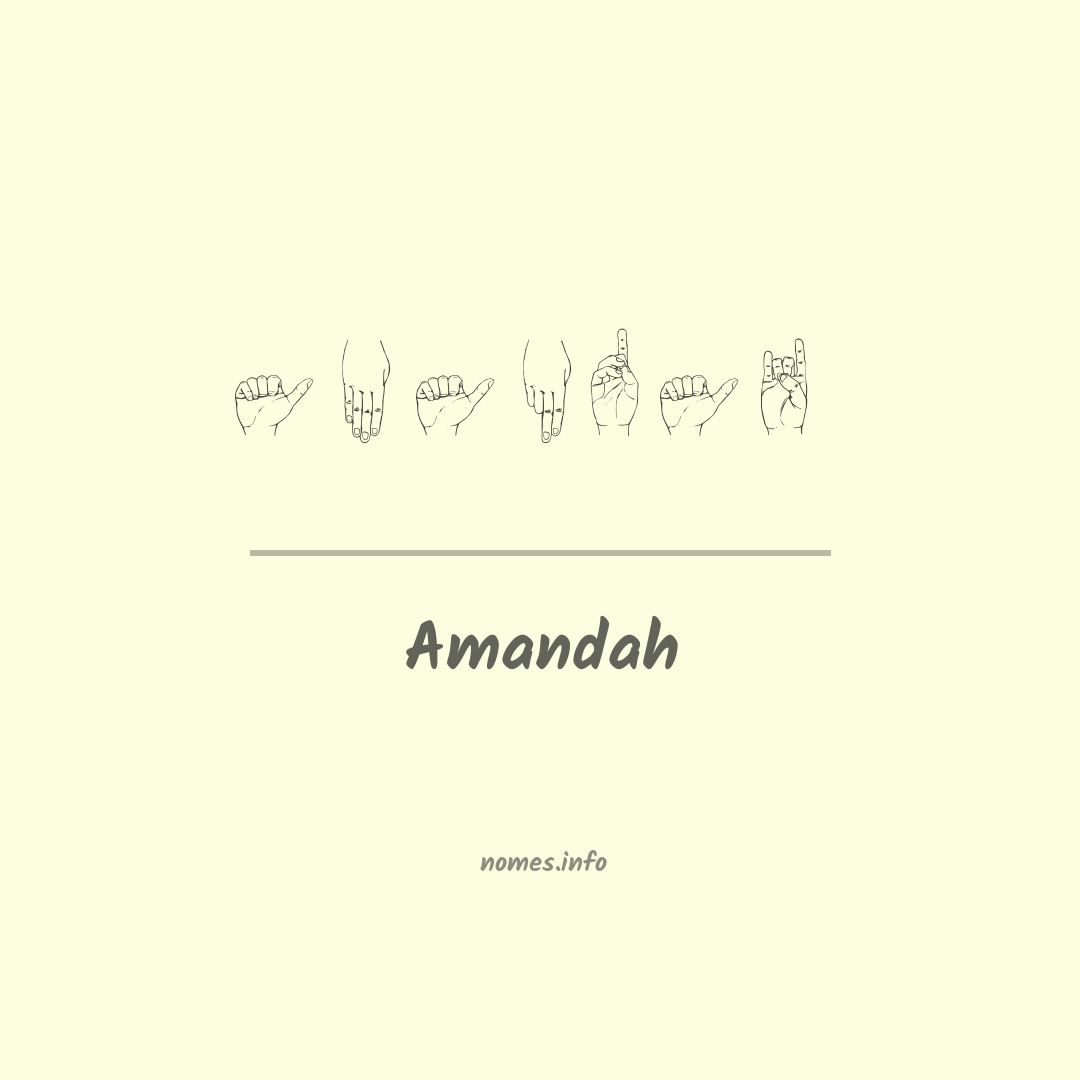 Amandah em Libras