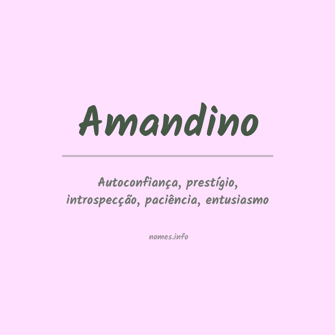 Significado do nome Amandino
