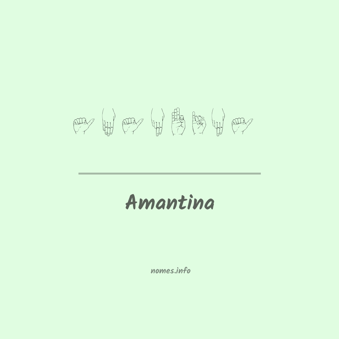 Amantina em Libras