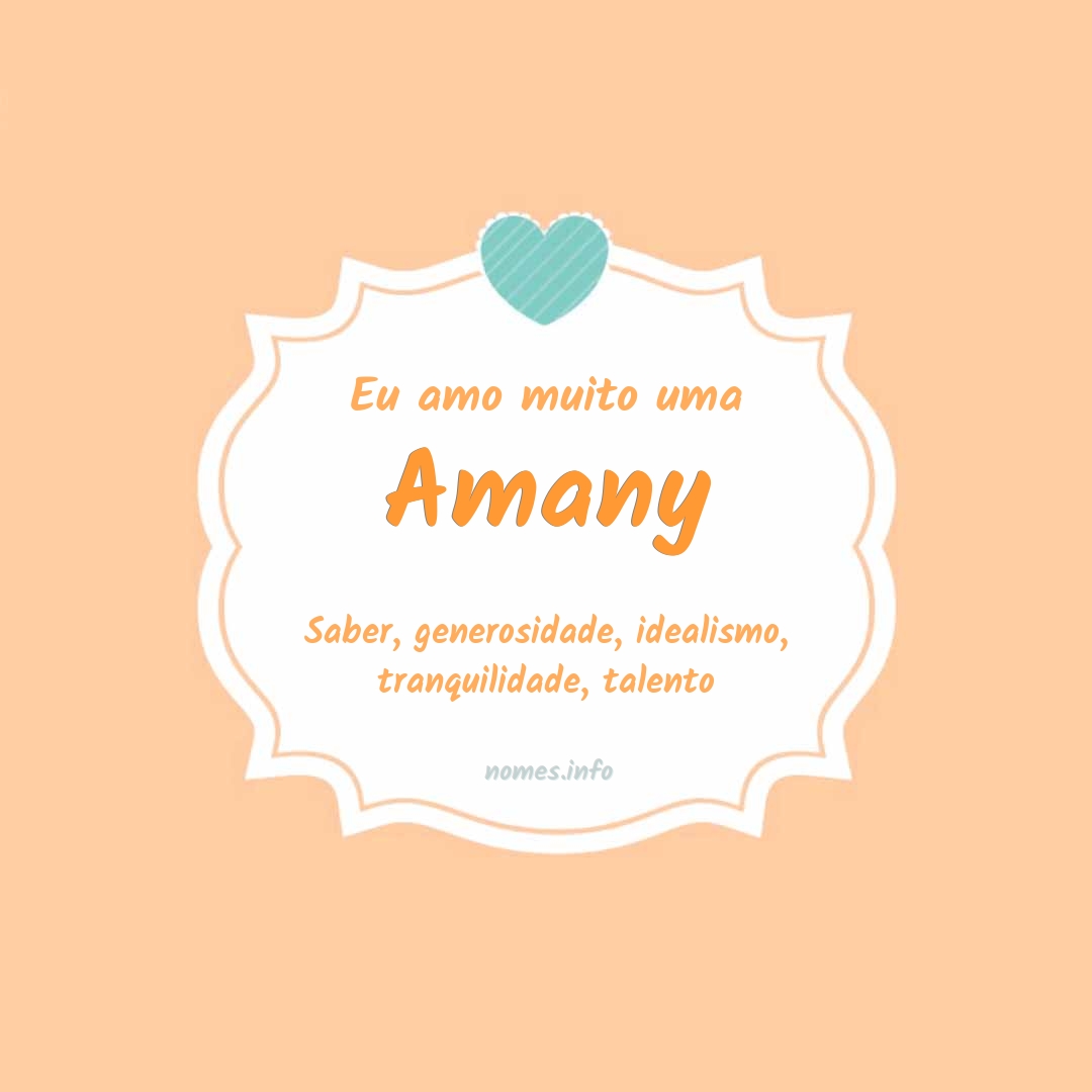 Eu amo muito Amany