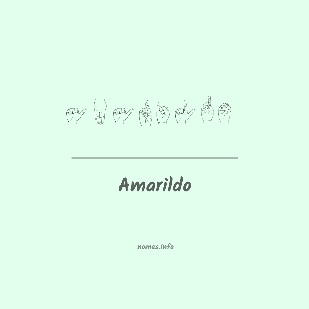 Amarildo em Libras