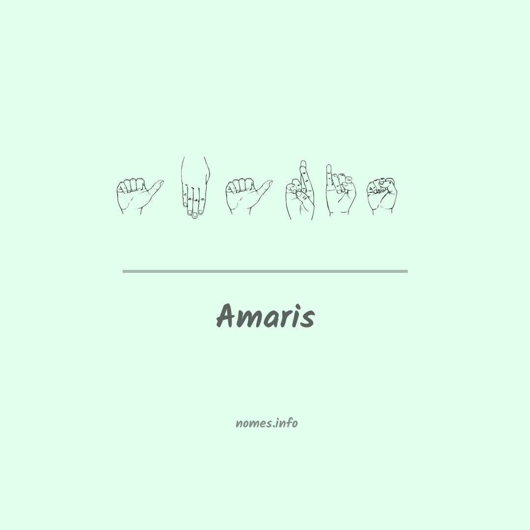Amaris em Libras