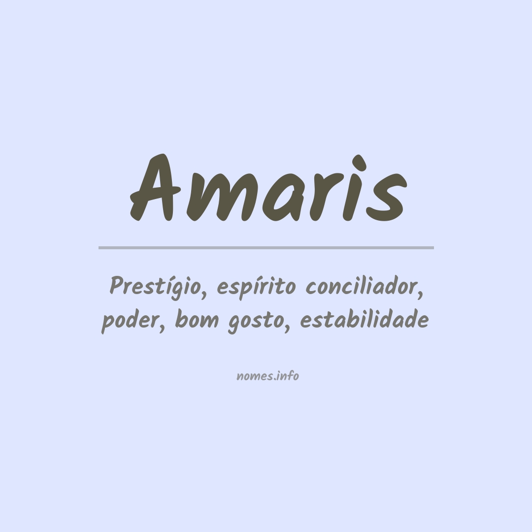 Significado do nome Amaris