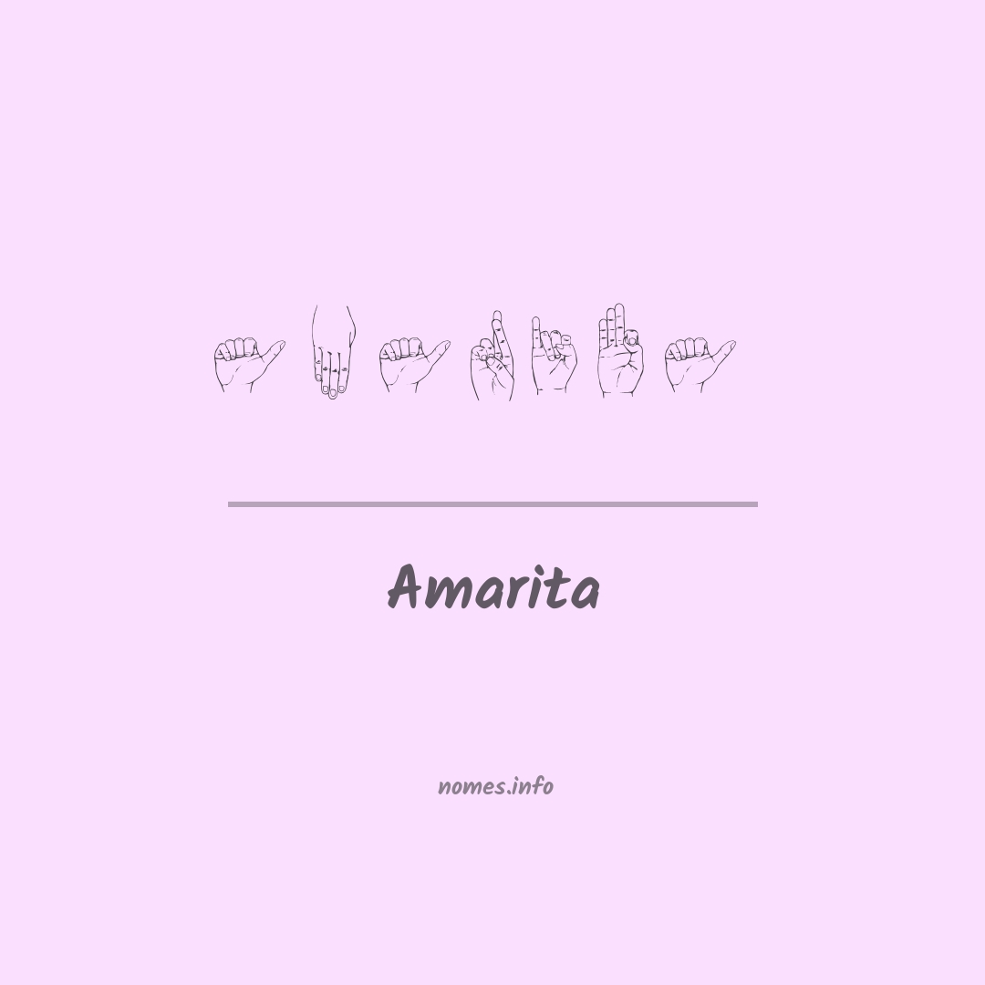 Amarita em Libras