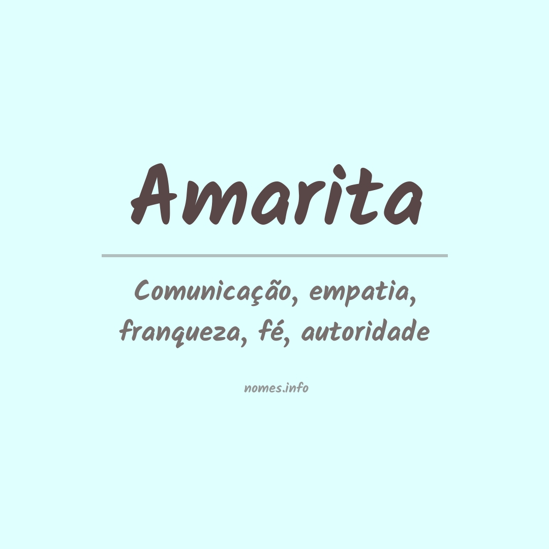 Significado do nome Amarita