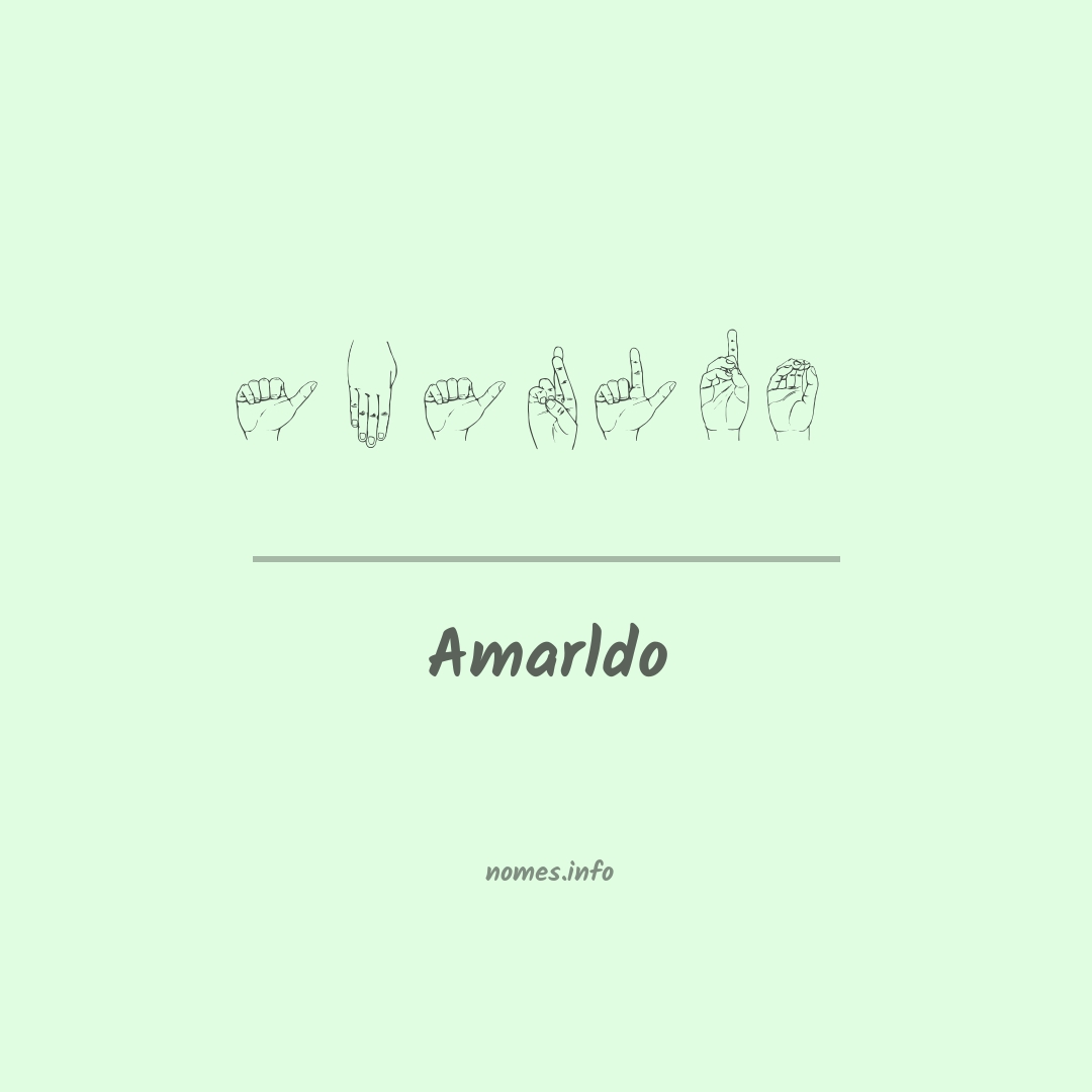 Amarldo em Libras